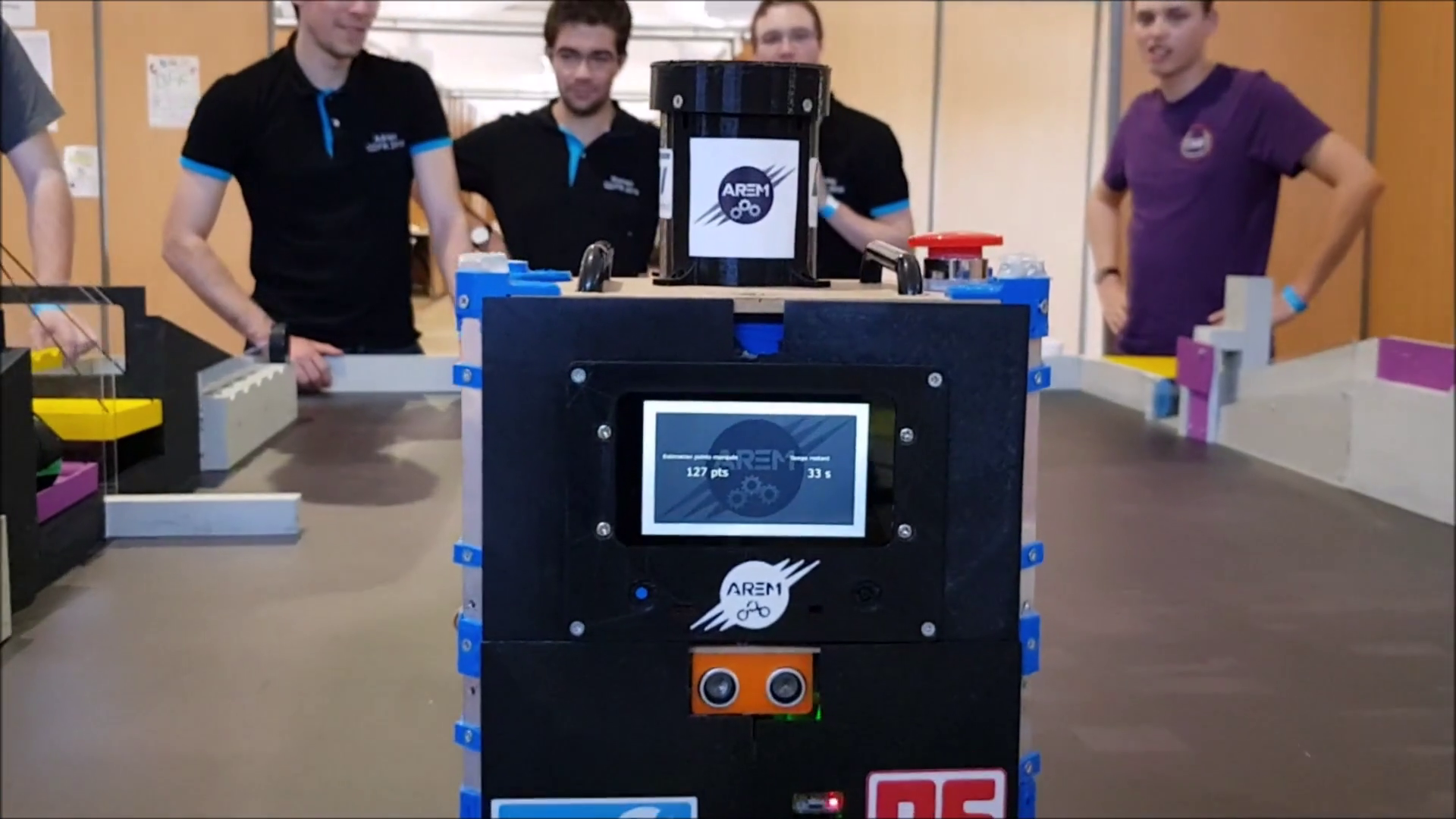 Ecran tactile sur le petit robot